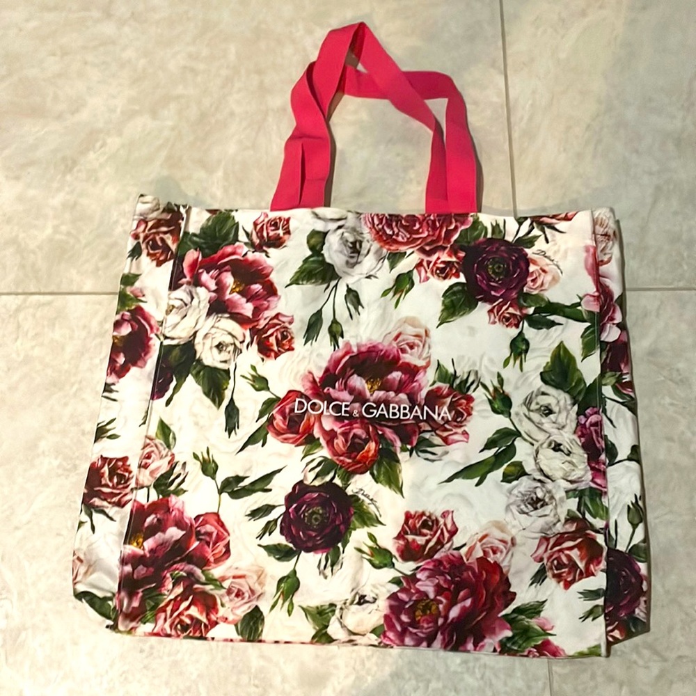 Dolce & Gabbana floral tote bag